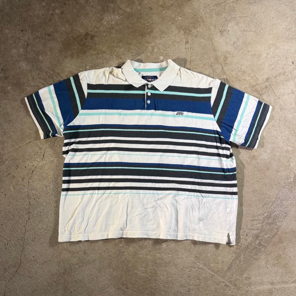 Y2K Ecko Unltd. Striped Cotton Polo Shirt
